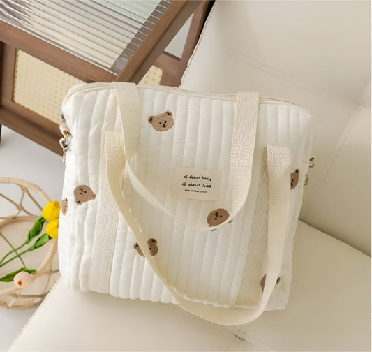 Sac à Langer Bébé en Tissu Matelassé