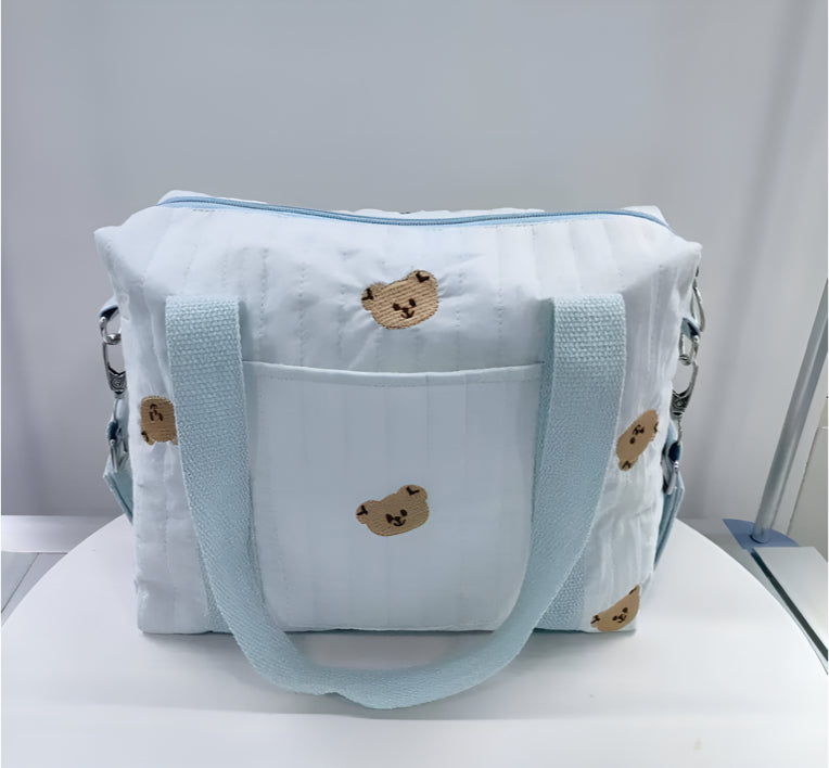 Sac à Langer Bébé en Tissu Matelassé